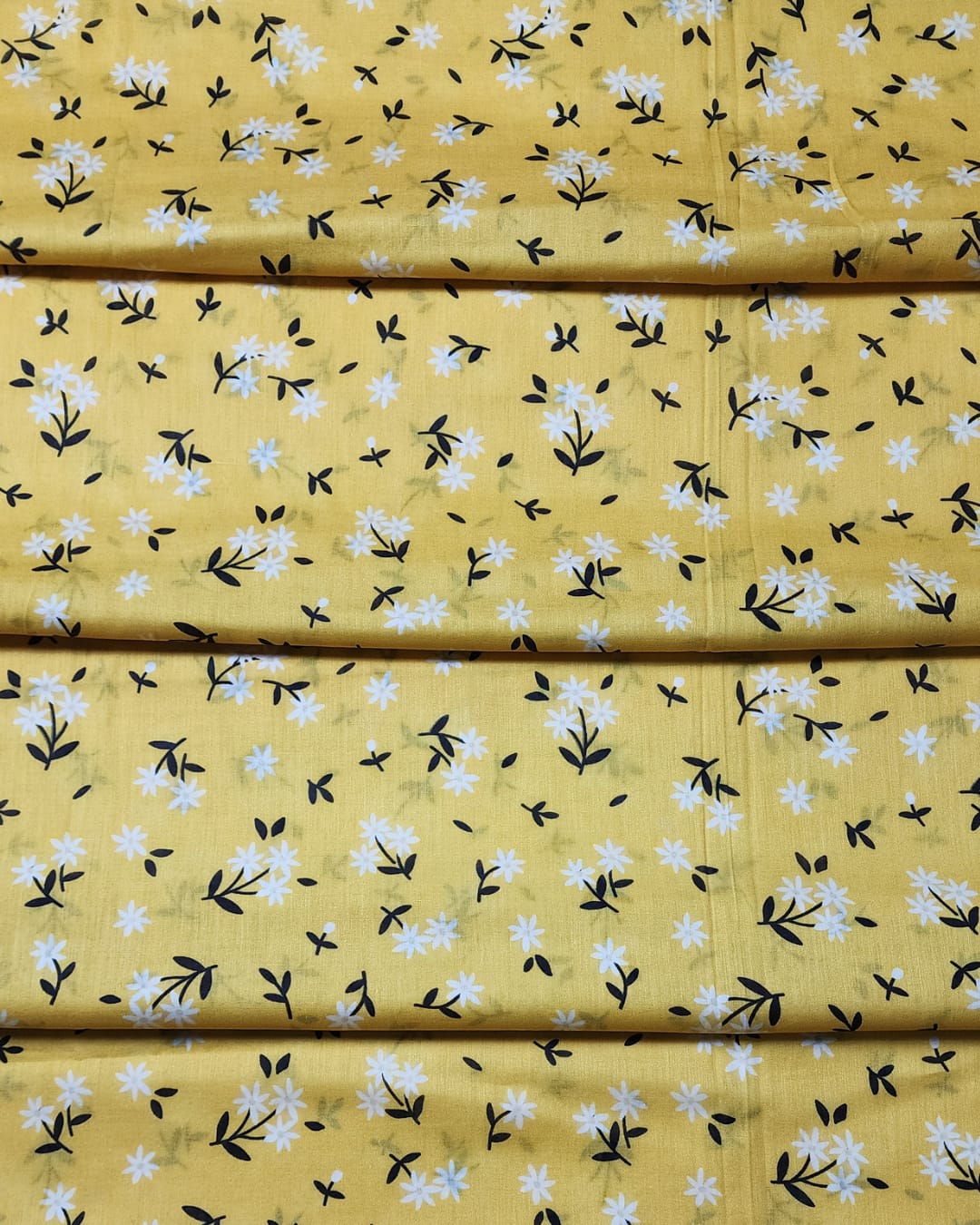 Mustard Yellow Floral Pariza Premium Printed 3PC Lawn Suit